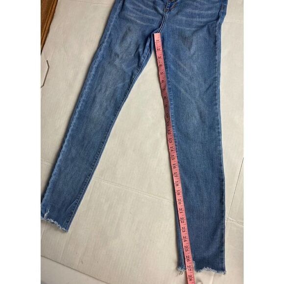 Joe's Jeans - Girls Skinny High Rise Ankle Raw Hem Distress - Size 16 Girls - Picture 6 of 11